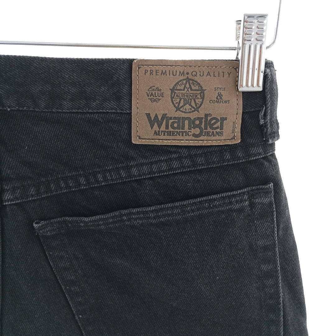 Wrangler Black Denim Straight Denim Pants Made in USA Men's W31 equivalent unclear black type Vintage Second Hand