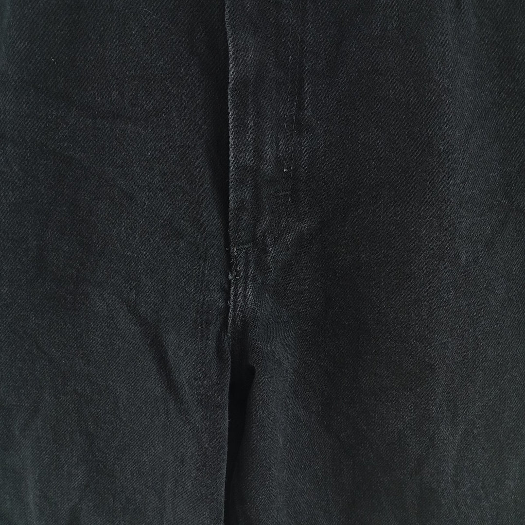 Wrangler Black Denim Straight Denim Pants Made in USA Men's W31 equivalent unclear black type Vintage Second Hand