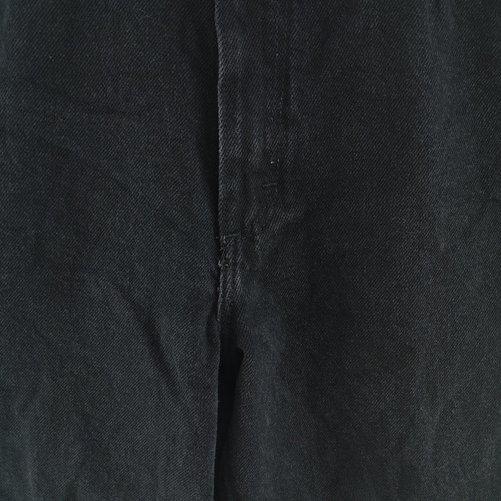Wrangler Black Denim Straight Denim Pants Made in USA Men's W31 equivalent unclear black type Vintage Second Hand