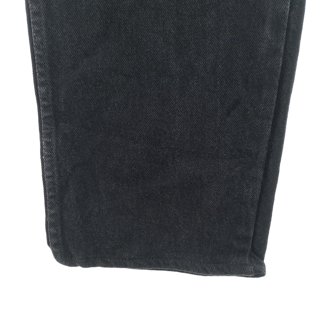 Wrangler Black Denim Straight Denim Pants Made in USA Men's W31 equivalent unclear black type Vintage Second Hand