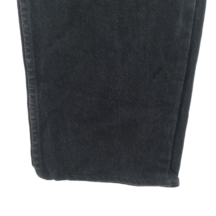 Wrangler Black Denim Straight Denim Pants Made in USA Men's W31 equivalent unclear black type Vintage Second Hand