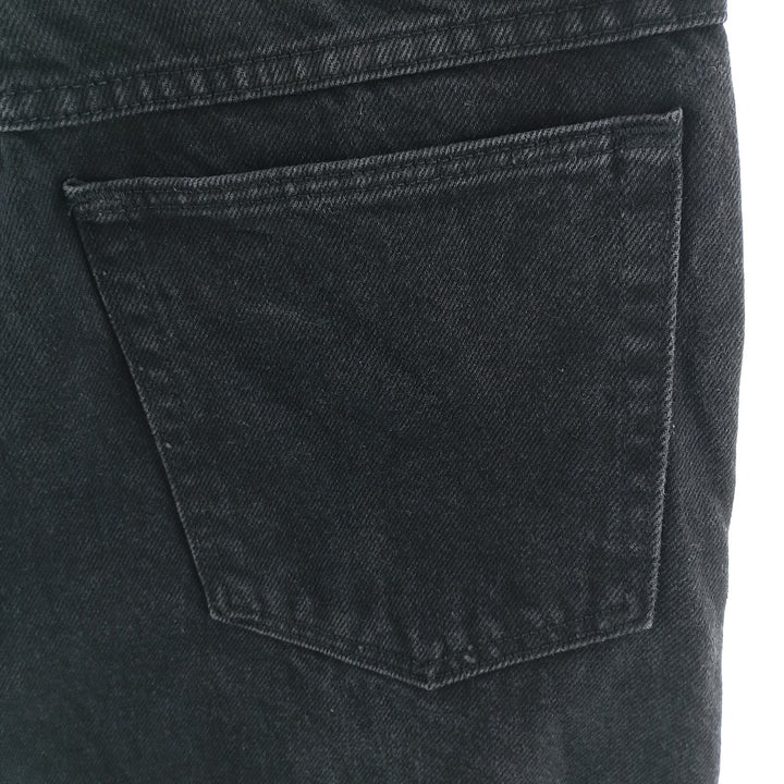 Wrangler Black Denim Straight Denim Pants Made in USA Men's W31 equivalent unclear black type Vintage Second Hand
