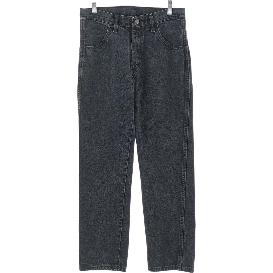 Rustler Black Denim Straight Denim Pants for Men, W30 equivalent cotton black type Vintage Second Hand