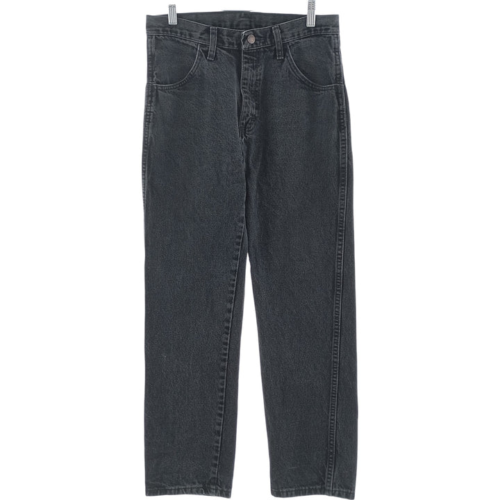 Rustler Black Denim Straight Denim Pants for Men, W30 equivalent cotton black type Vintage Second Hand