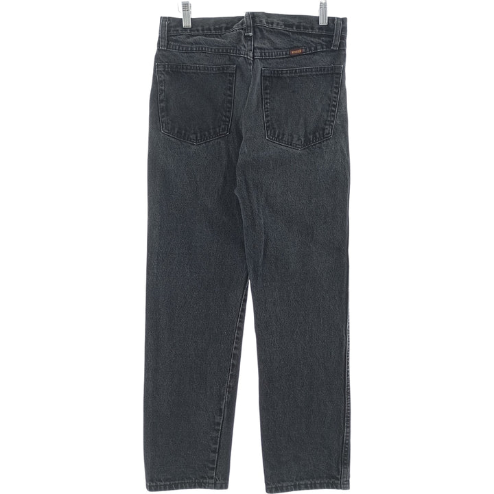 Rustler Black Denim Straight Denim Pants for Men, W30 equivalent cotton black type Vintage Second Hand