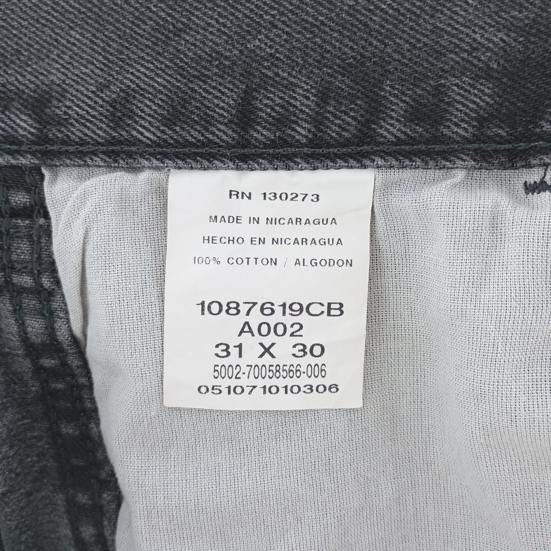 Rustler Black Denim Straight Denim Pants for Men, W30 equivalent cotton black type Vintage Second Hand