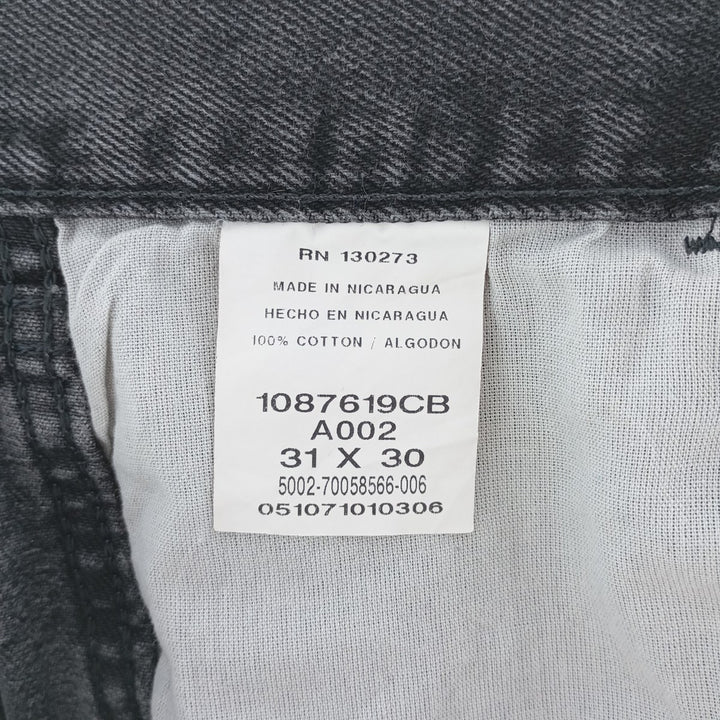 Rustler Black Denim Straight Denim Pants for Men, W30 equivalent cotton black type Vintage Second Hand