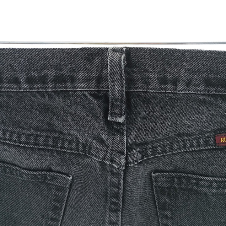 Rustler Black Denim Straight Denim Pants for Men, W30 equivalent cotton black type Vintage Second Hand