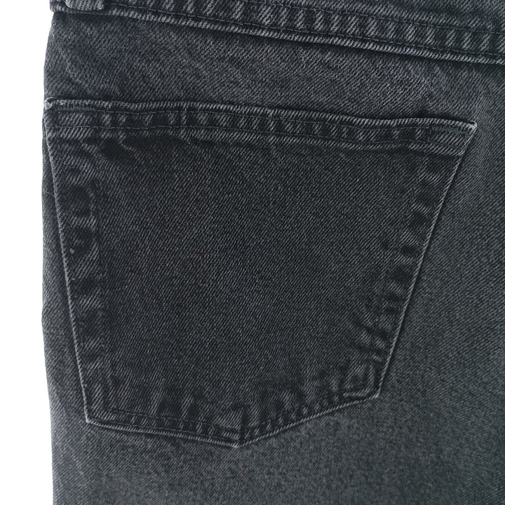Rustler Black Denim Straight Denim Pants for Men, W30 equivalent cotton black type Vintage Second Hand