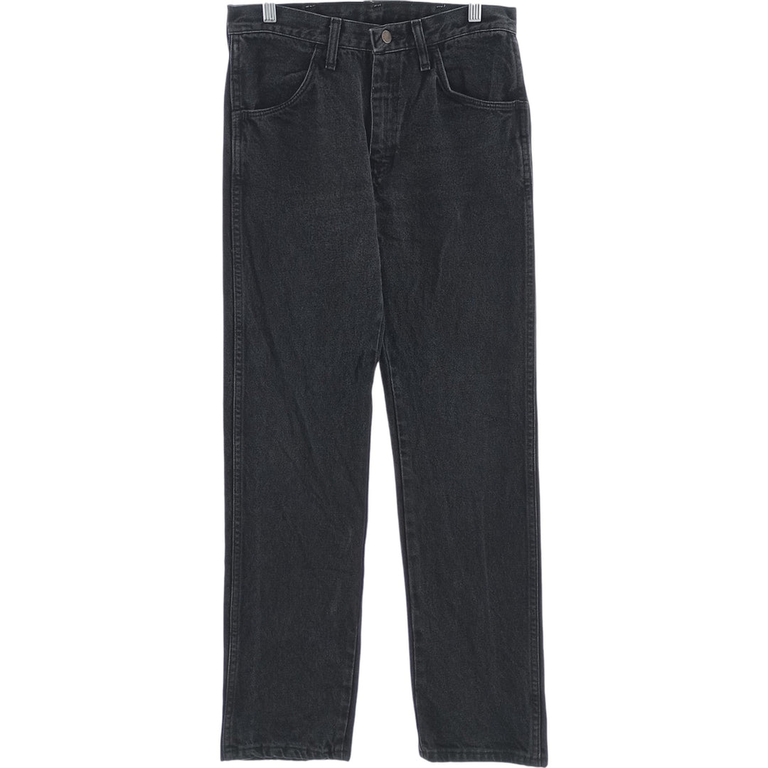 Rustler Black Denim Straight Denim Pants for Men, W30 equivalent cotton black type Vintage Second Hand
