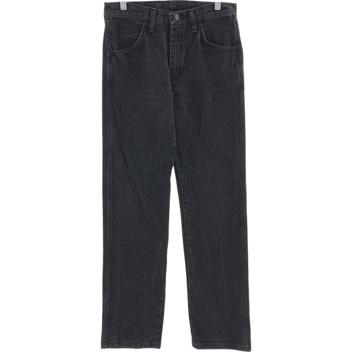 Rustler Black Denim Straight Denim Pants for Men, W30 equivalent cotton black type Vintage Second Hand