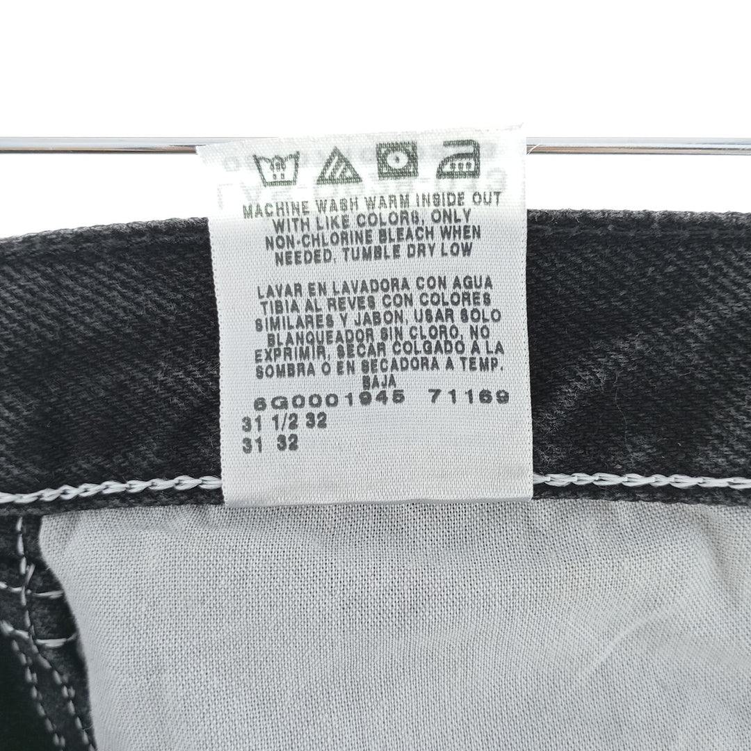 Rustler Black Denim Straight Denim Pants for Men, W30 equivalent cotton black type Vintage Second Hand