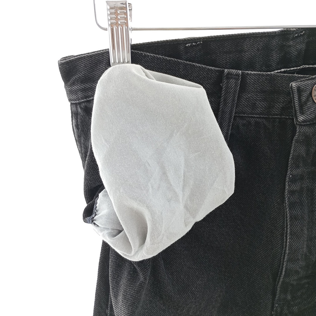 Rustler Black Denim Straight Denim Pants for Men, W30 equivalent cotton black type Vintage Second Hand
