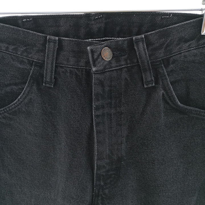 Rustler Black Denim Straight Denim Pants for Men, W30 equivalent cotton black type Vintage Second Hand