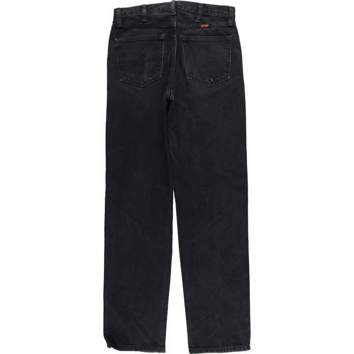 Rustler Black Denim Straight Denim Pants for Men, W30 equivalent cotton black type Vintage Second Hand