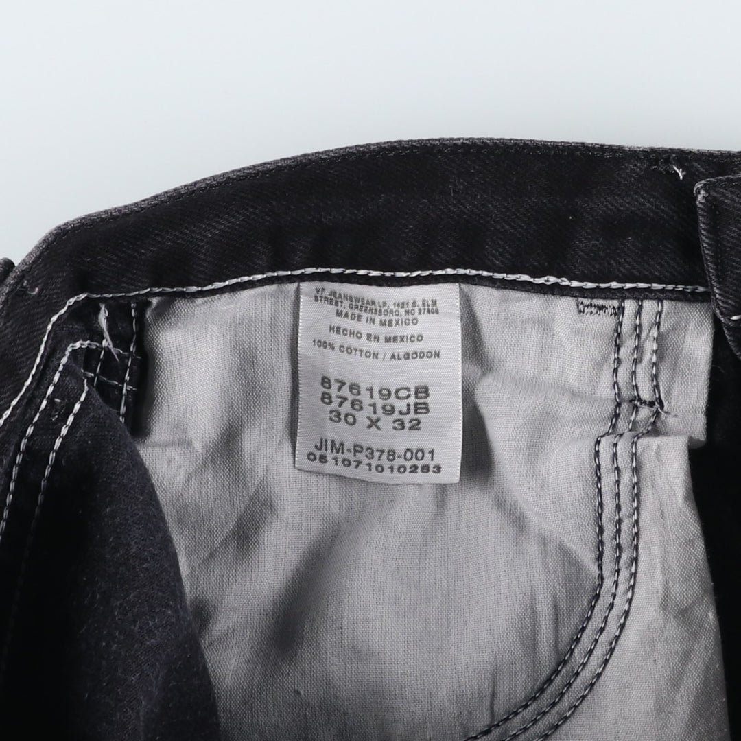 Rustler Black Denim Straight Denim Pants for Men, W30 equivalent cotton black type Vintage Second Hand