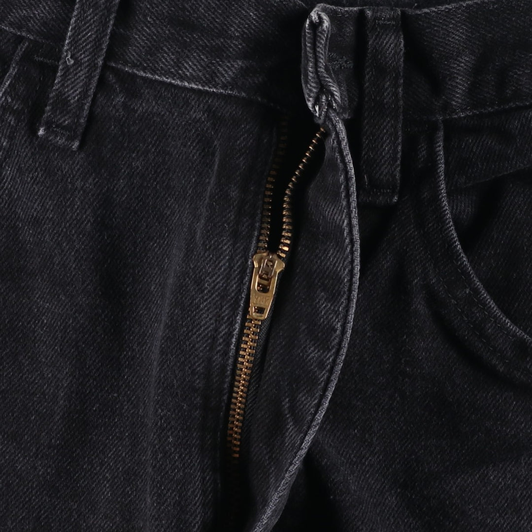 Rustler Black Denim Straight Denim Pants for Men, W30 equivalent cotton black type Vintage Second Hand