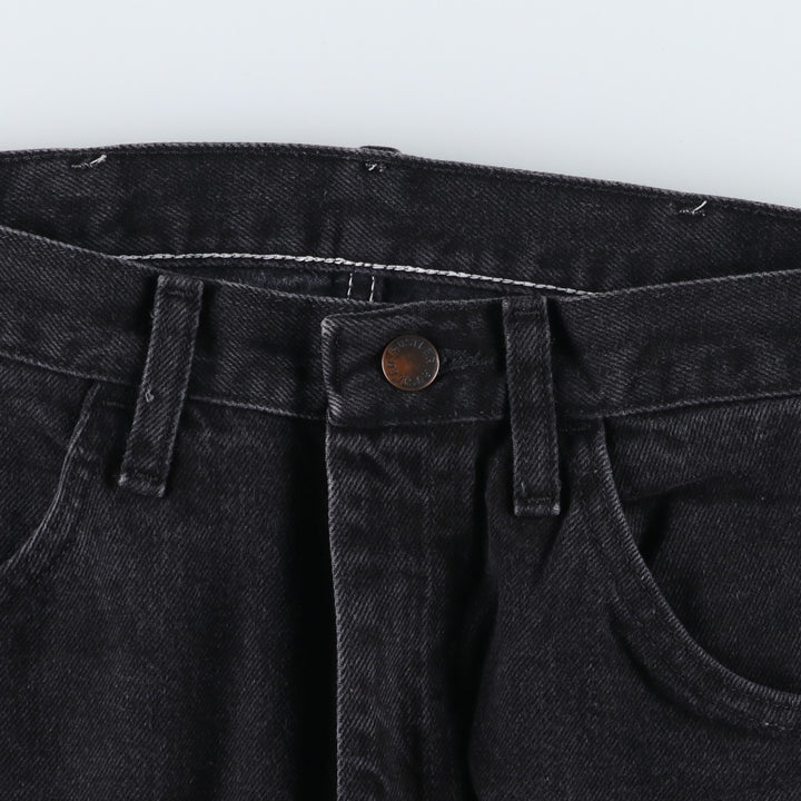 Rustler Black Denim Straight Denim Pants for Men, W30 equivalent cotton black type Vintage Second Hand