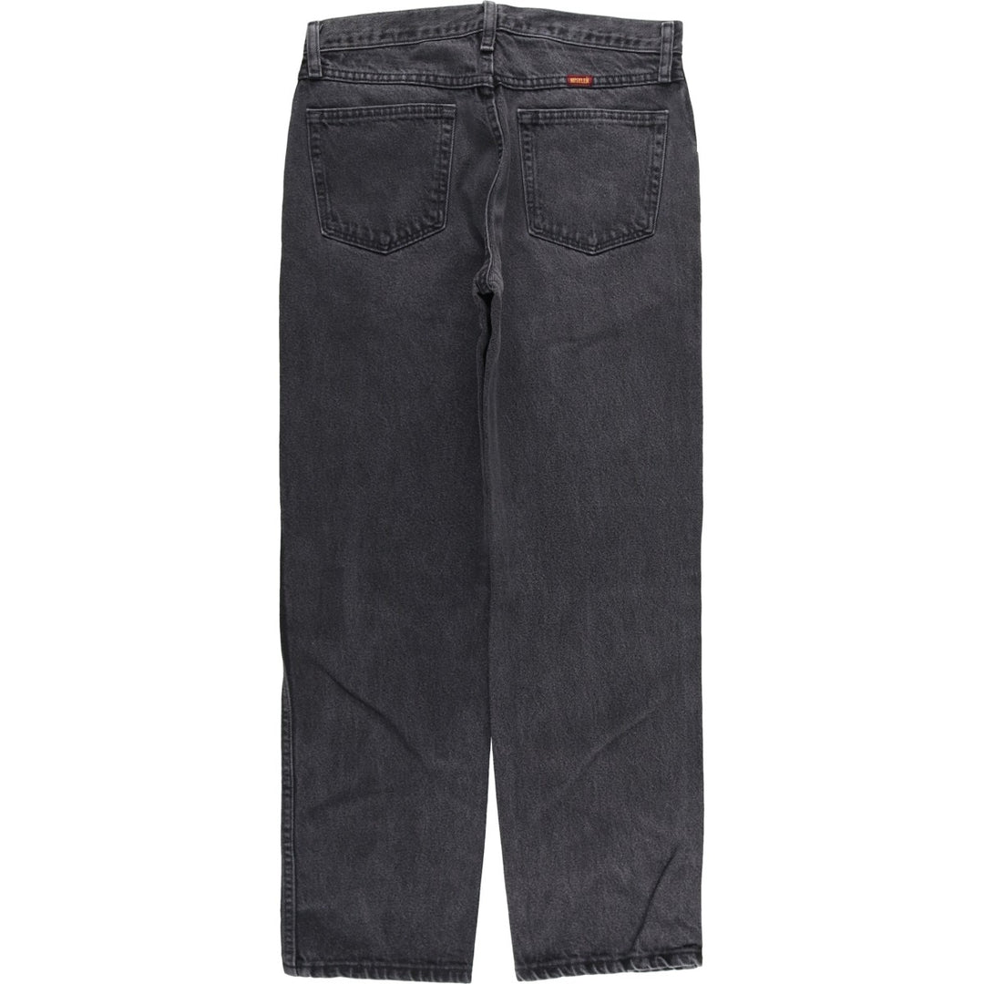 Rustler Black Denim Straight Denim Pants for Men, W30 equivalent cotton black type Vintage Second Hand