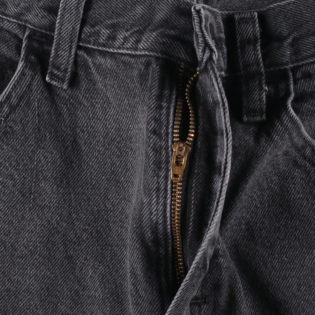 Rustler Black Denim Straight Denim Pants for Men, W30 equivalent cotton black type Vintage Second Hand