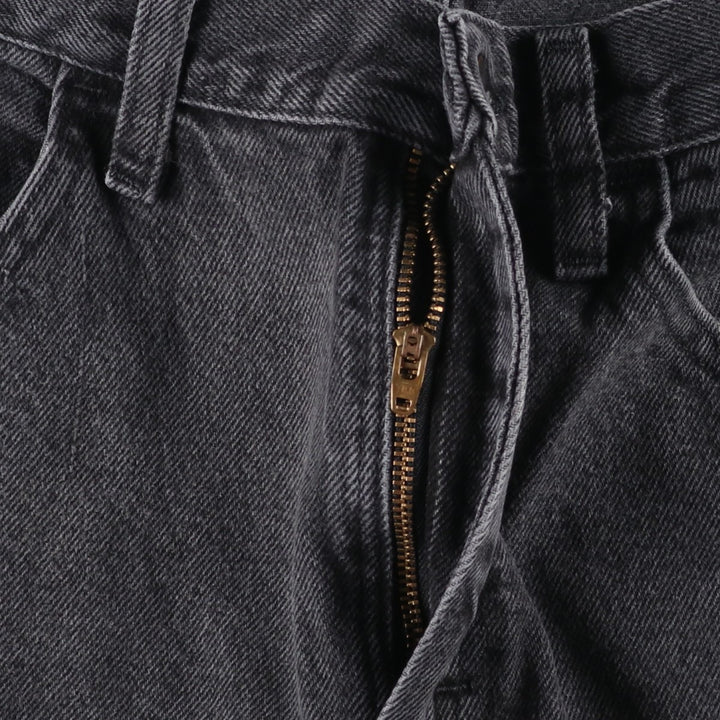 Rustler Black Denim Straight Denim Pants for Men, W30 equivalent cotton black type Vintage Second Hand