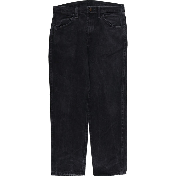 Rustler Black Denim Straight Denim Pants for Men, W33 equivalent cotton black type Vintage Second Hand