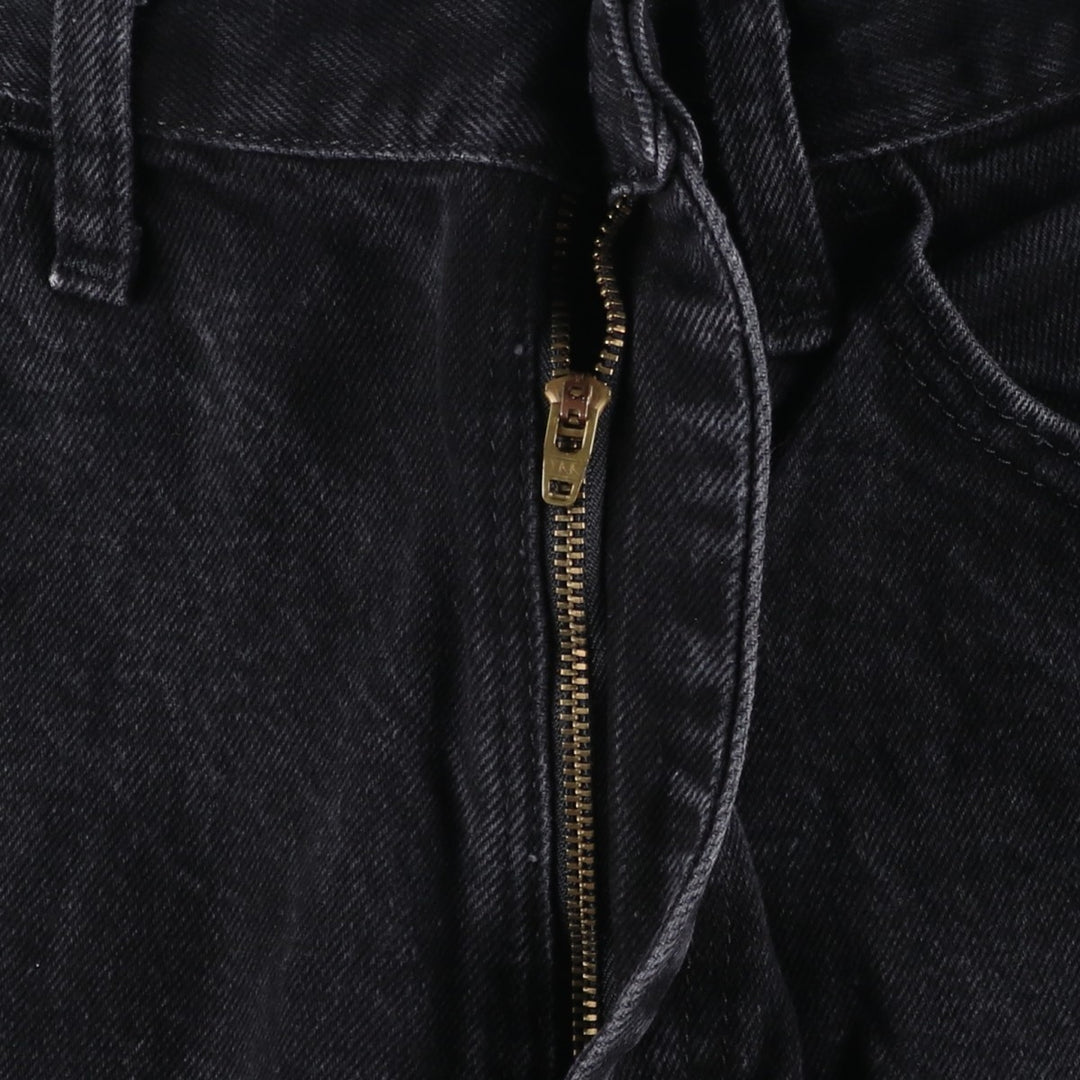 Rustler Black Denim Straight Denim Pants for Men, W33 equivalent cotton black type Vintage Second Hand
