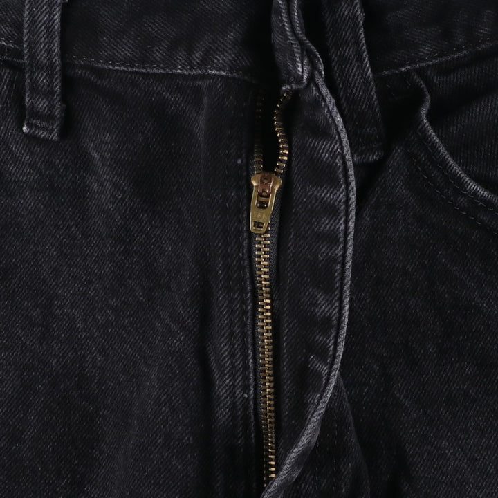 Rustler Black Denim Straight Denim Pants for Men, W33 equivalent cotton black type Vintage Second Hand
