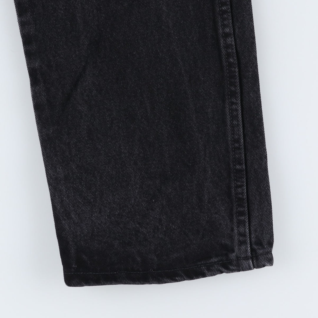 Rustler Black Denim Straight Denim Pants for Men, W33 equivalent cotton black type Vintage Second Hand