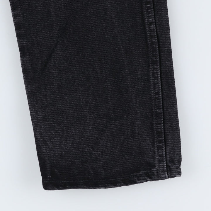 Rustler Black Denim Straight Denim Pants for Men, W33 equivalent cotton black type Vintage Second Hand