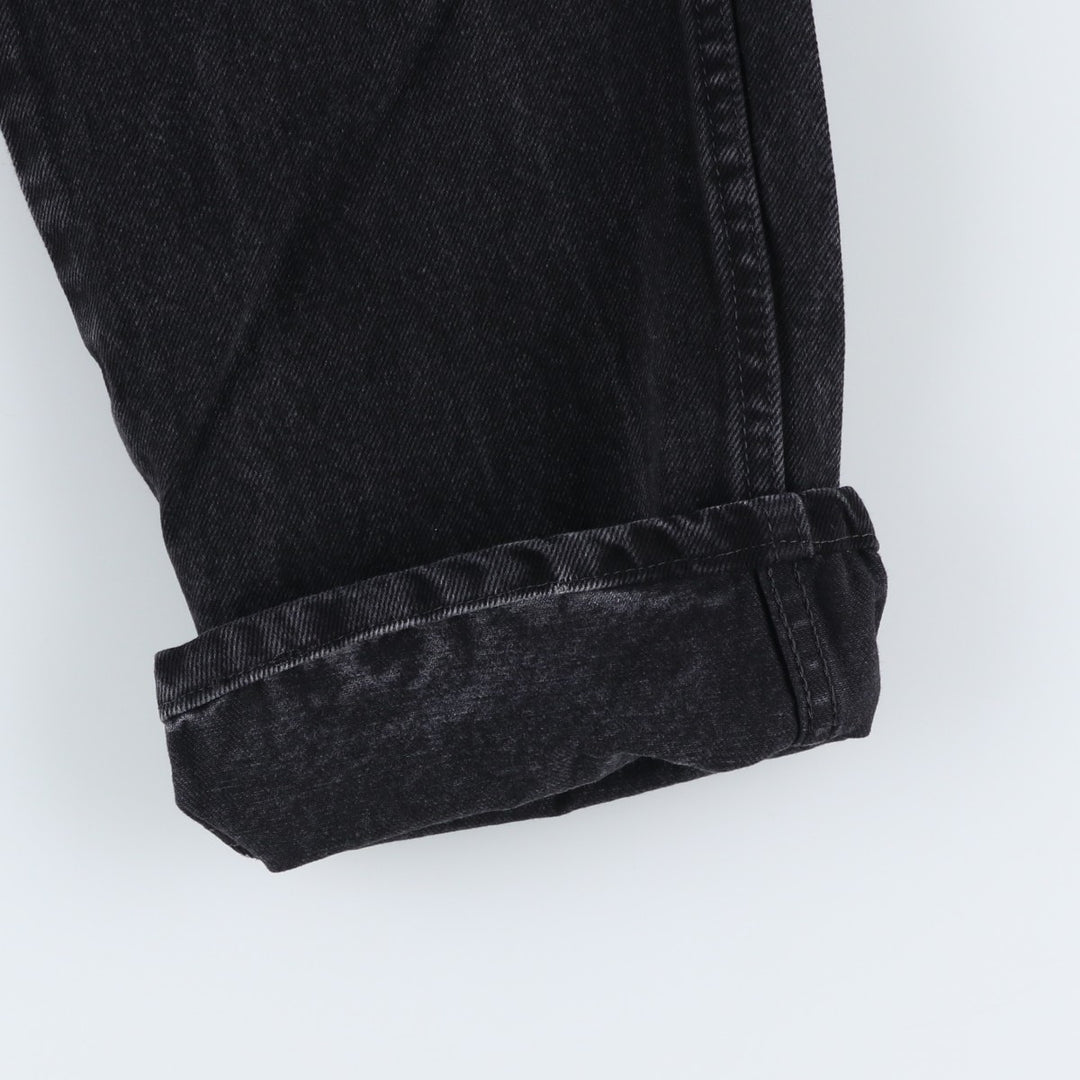 Rustler Black Denim Straight Denim Pants for Men, W33 equivalent cotton black type Vintage Second Hand