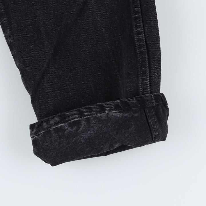 Rustler Black Denim Straight Denim Pants for Men, W33 equivalent cotton black type Vintage Second Hand