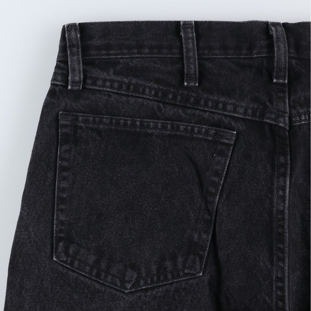 Rustler Black Denim Straight Denim Pants for Men, W33 equivalent cotton black type Vintage Second Hand