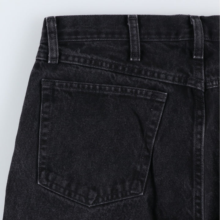 Rustler Black Denim Straight Denim Pants for Men, W33 equivalent cotton black type Vintage Second Hand