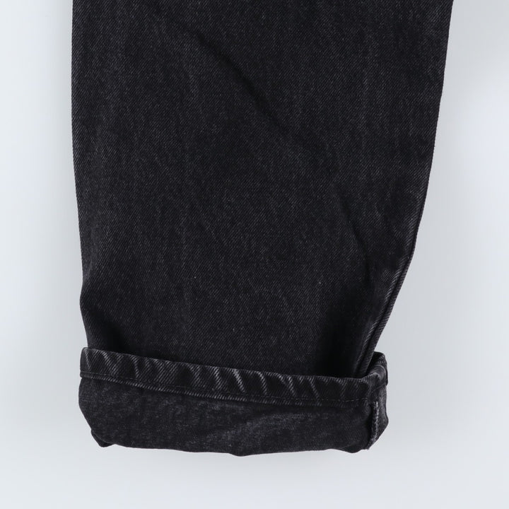 Rustler Black Denim Straight Denim Pants for Men, W33 equivalent cotton black type Vintage Second Hand