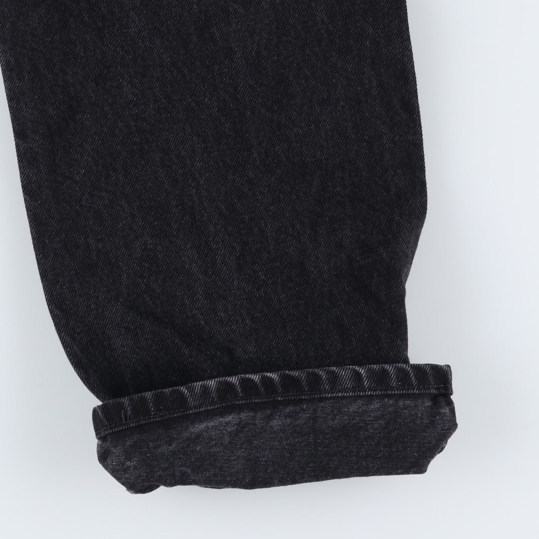 Rustler Black Denim Straight Denim Pants for Men, W33 equivalent cotton black type Vintage Second Hand