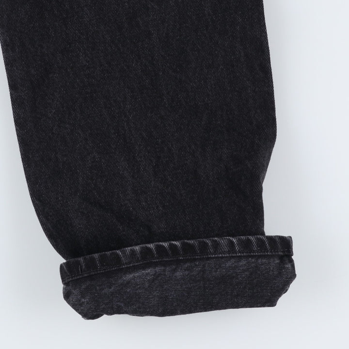 Rustler Black Denim Straight Denim Pants for Men, W33 equivalent cotton black type Vintage Second Hand