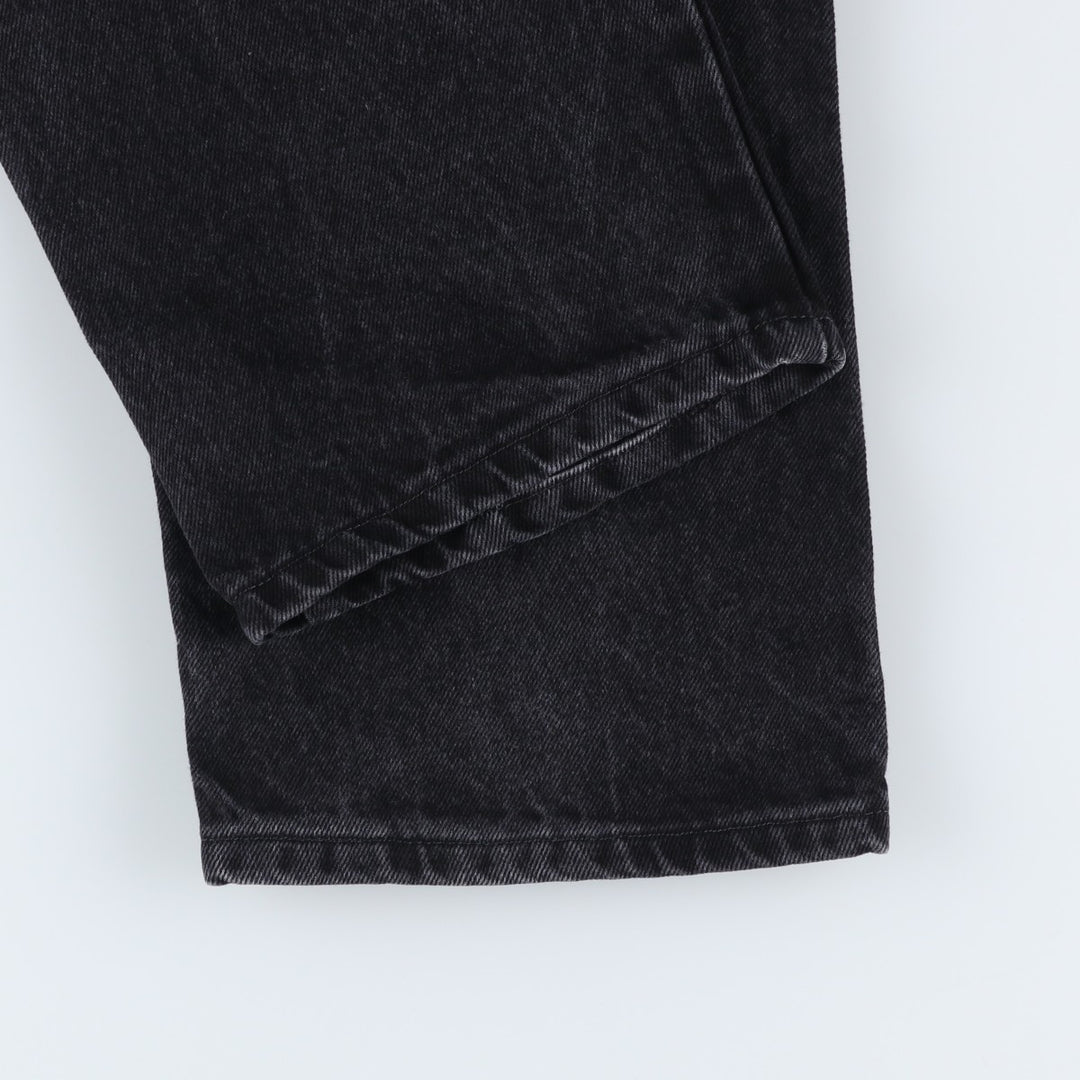 Rustler Black Denim Straight Denim Pants for Men, W33 equivalent cotton black type Vintage Second Hand