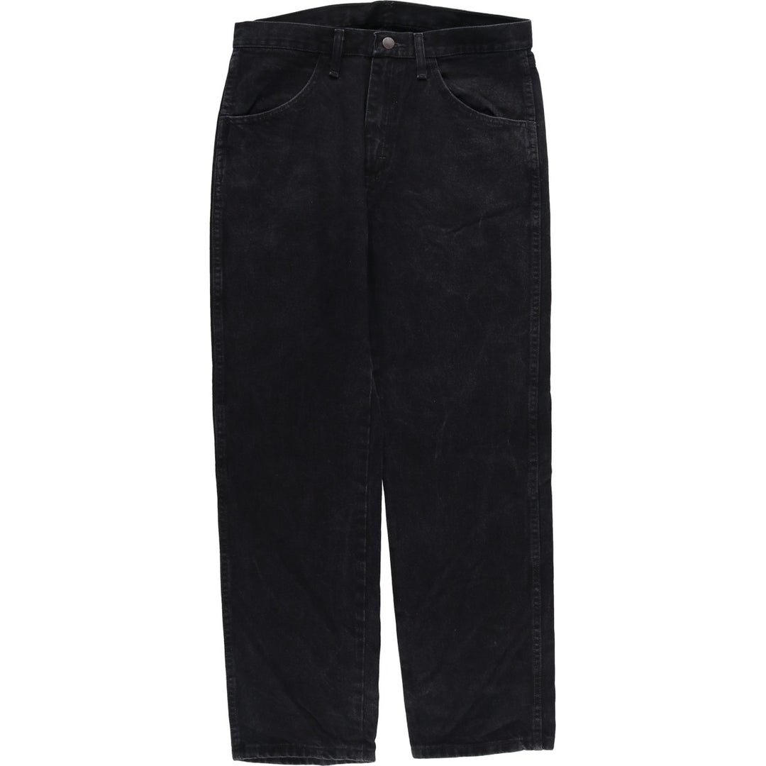 Rustler Black Denim Straight Denim Pants for Men, W34 equivalent cotton black type Vintage Second Hand