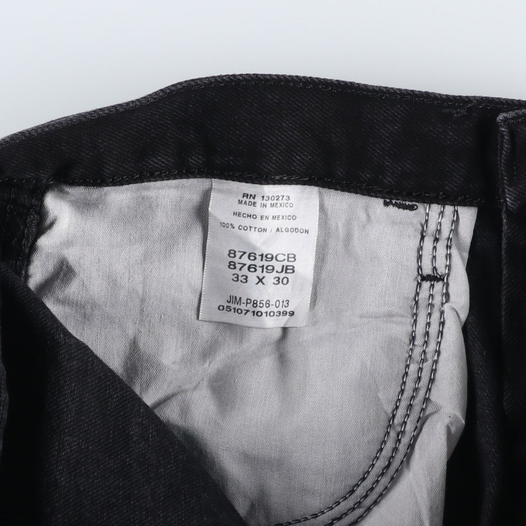 Rustler Black Denim Straight Denim Pants for Men, W34 equivalent cotton black type Vintage Second Hand