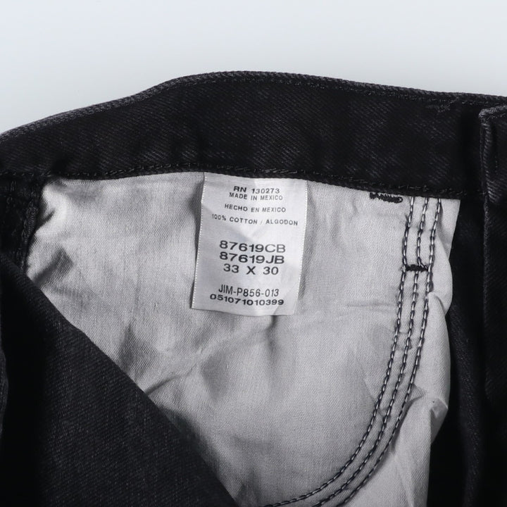 Rustler Black Denim Straight Denim Pants for Men, W34 equivalent cotton black type Vintage Second Hand