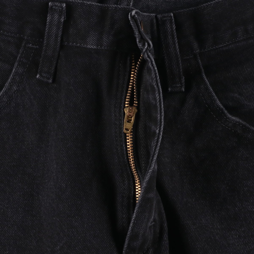 Rustler Black Denim Straight Denim Pants for Men, W34 equivalent cotton black type Vintage Second Hand
