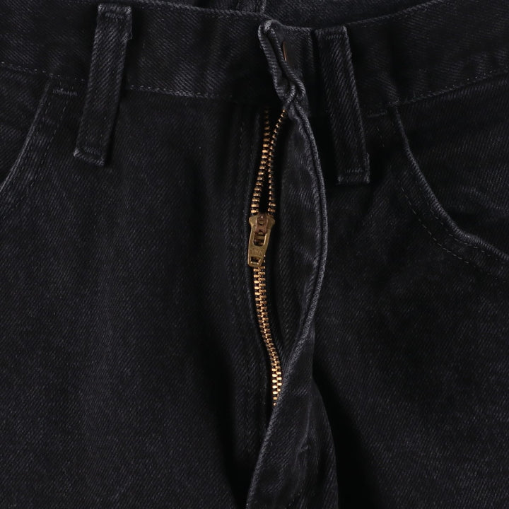 Rustler Black Denim Straight Denim Pants for Men, W34 equivalent cotton black type Vintage Second Hand