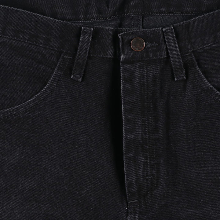 Rustler Black Denim Straight Denim Pants for Men, W34 equivalent cotton black type Vintage Second Hand