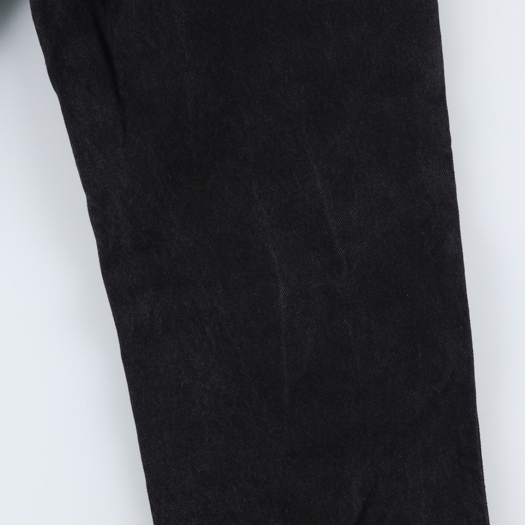 Rustler Black Denim Straight Denim Pants for Men, W34 equivalent cotton black type Vintage Second Hand