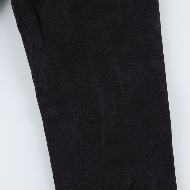 Rustler Black Denim Straight Denim Pants for Men, W34 equivalent cotton black type Vintage Second Hand