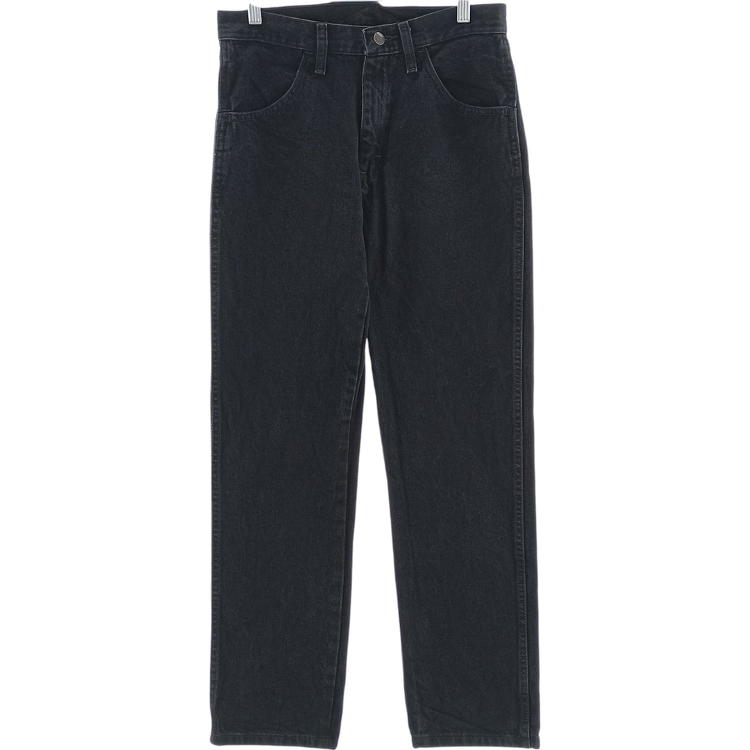Rustler Black Denim Straight Denim Pants for Men, W30 equivalent cotton black type Vintage Second Hand