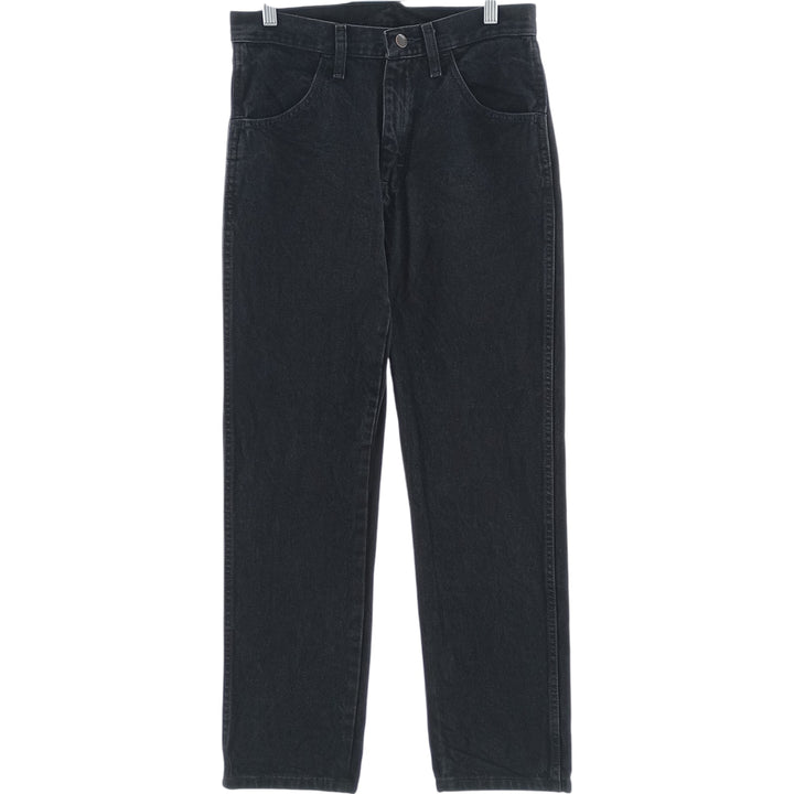 Rustler Black Denim Straight Denim Pants for Men, W30 equivalent cotton black type Vintage Second Hand