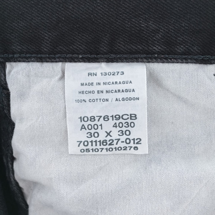 Rustler Black Denim Straight Denim Pants for Men, W30 equivalent cotton black type Vintage Second Hand
