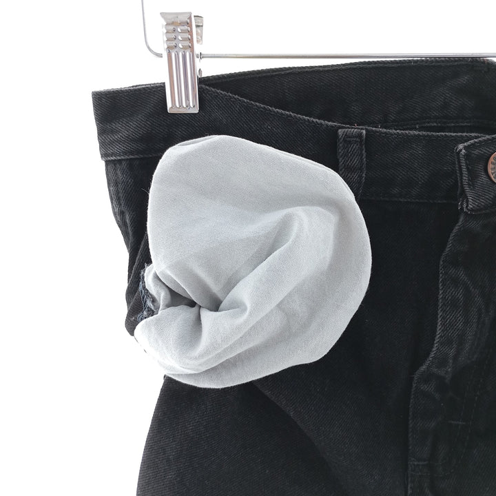 Rustler Black Denim Straight Denim Pants for Men, W30 equivalent cotton black type Vintage Second Hand